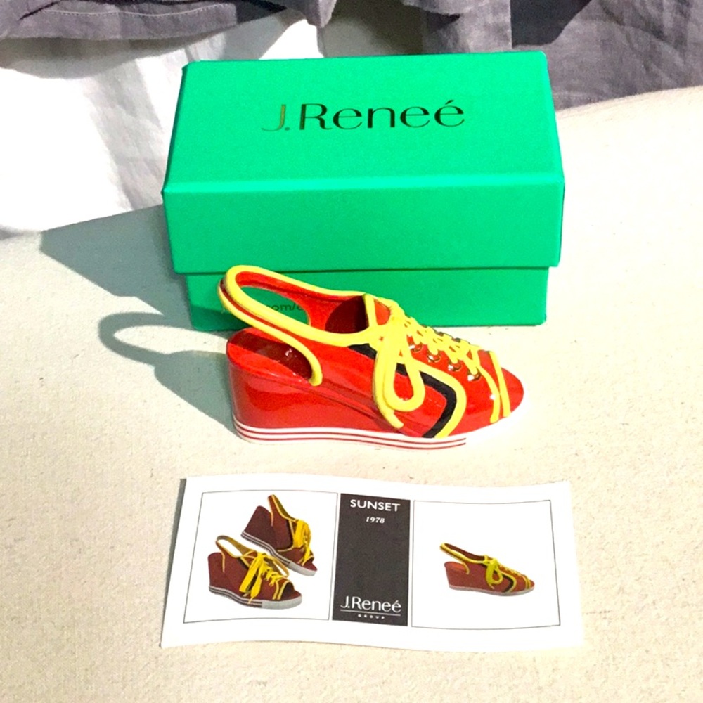 J. Renee Collectible Ceramic Shoe- High Heel Sneaker